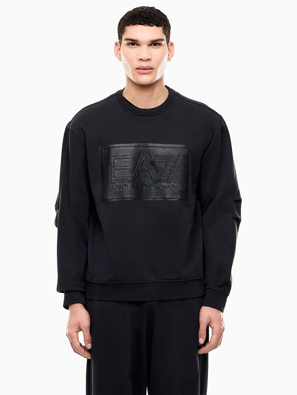 EA7 Black Edition Crew-Neck Sweatshirt