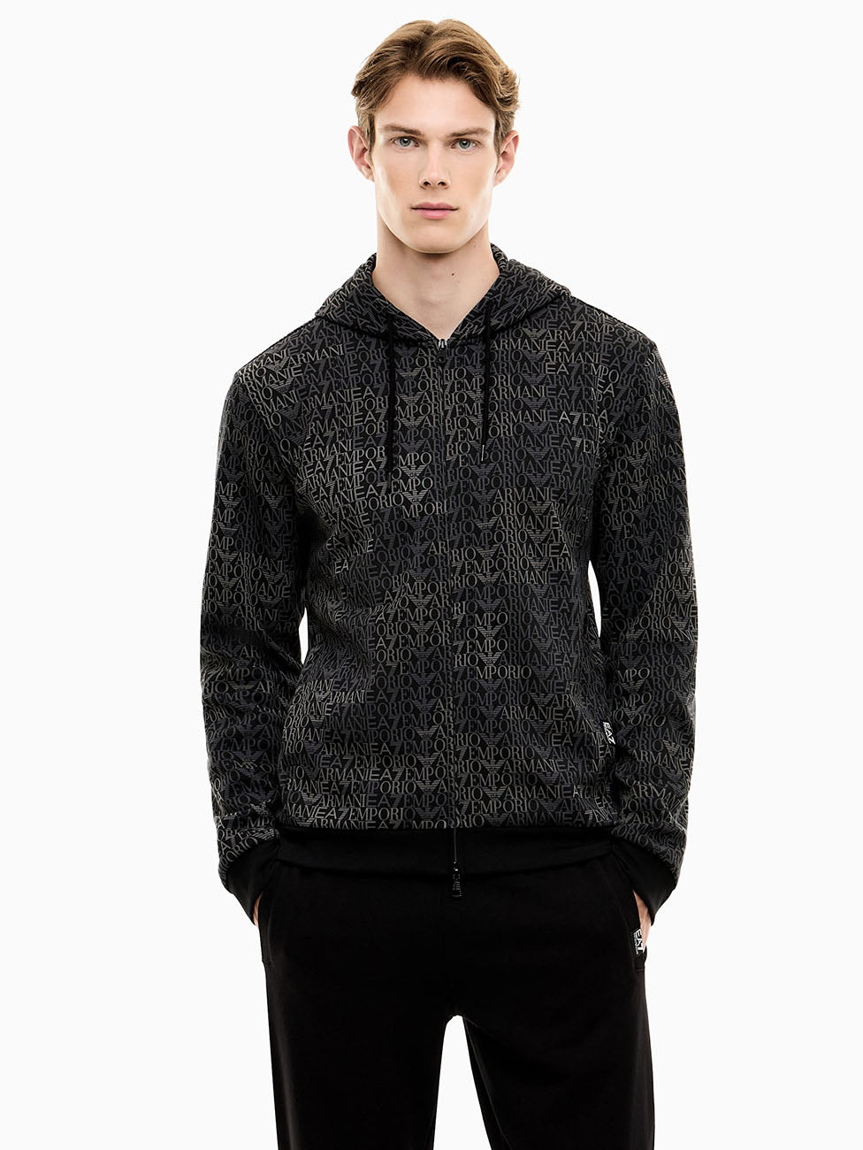 EA7 Logo Series Full-Zip Hoodie