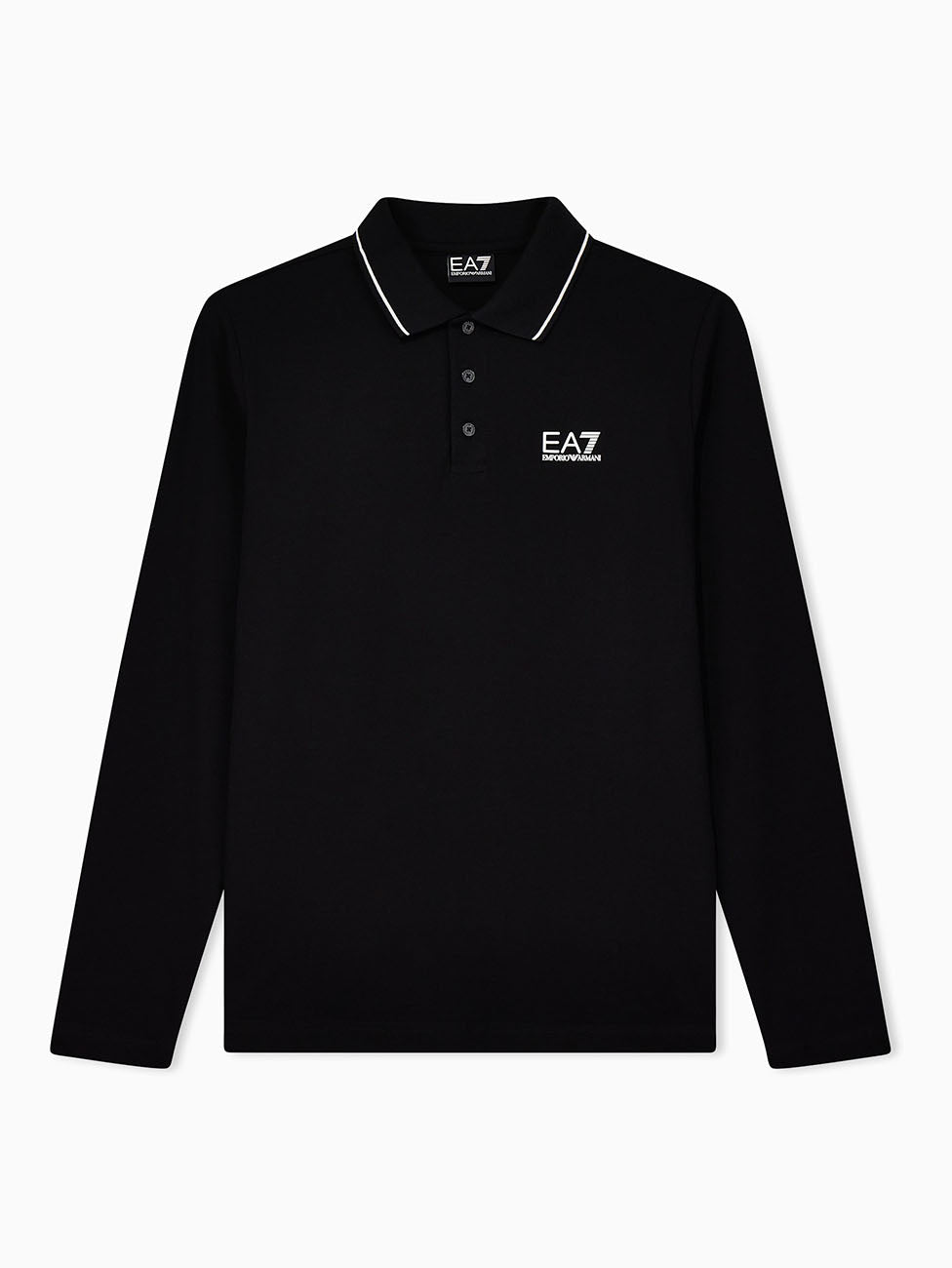 EA7 Core Identity Long-Sleeved Polo Shirt