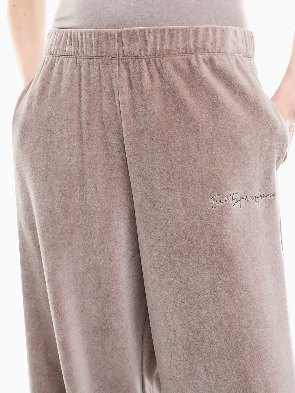 EA7 Athletic Velour Pants