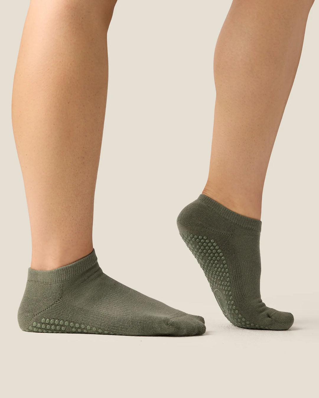 MoveActive Khaki Low Rise Grip Socks