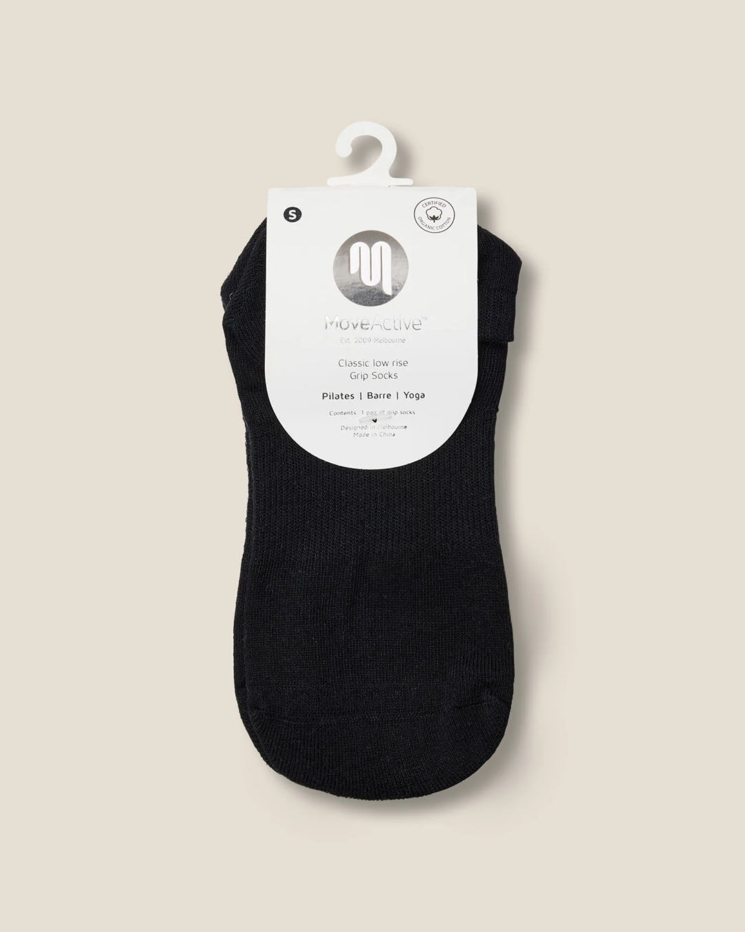 MoveActive Black Low Rise Grip Socks