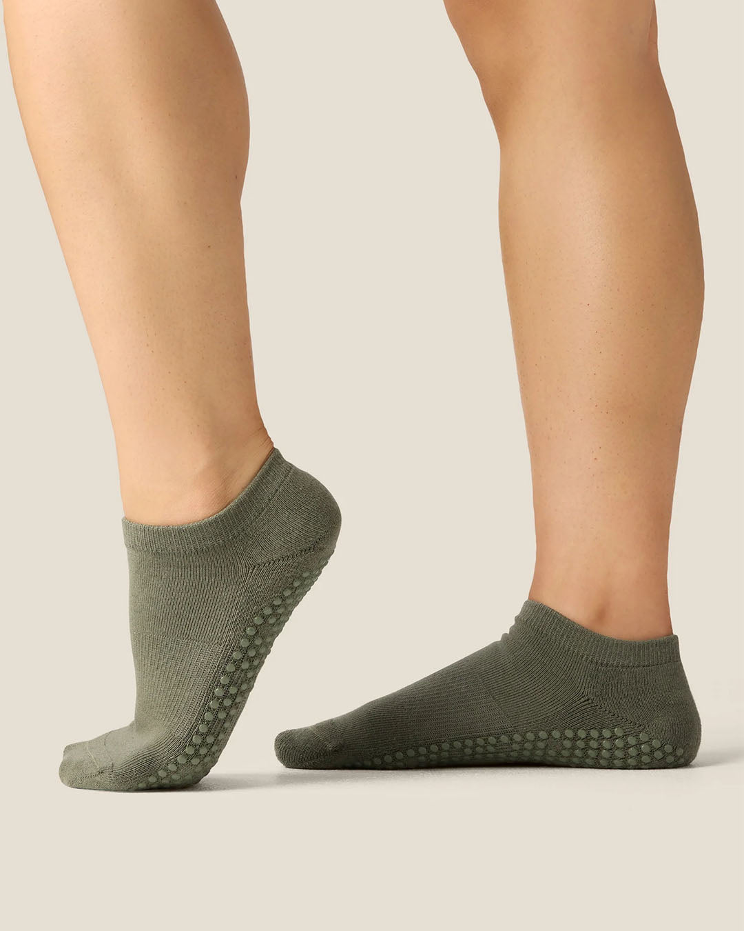 MoveActive Khaki Low Rise Grip Socks