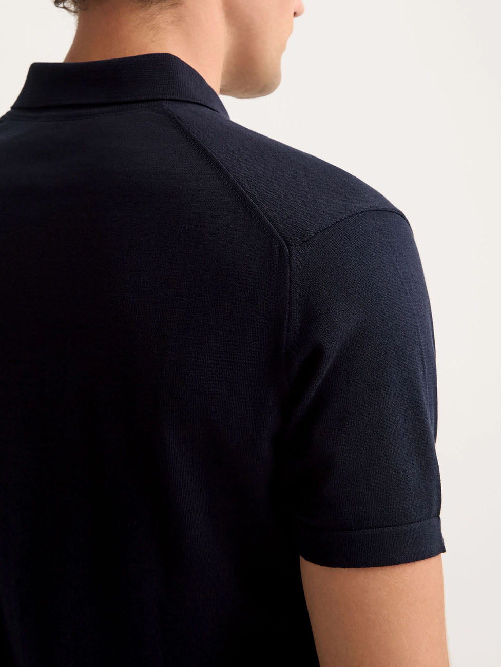 Derek Rose Jacob Sea Island Cotton Navy Polo Shirt