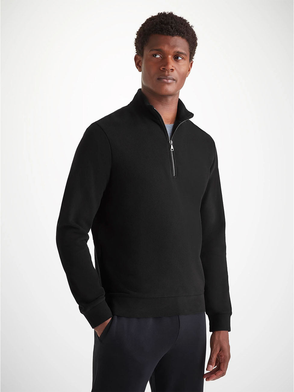 Derek Rose Quinn Men's Half-Zip Pullover