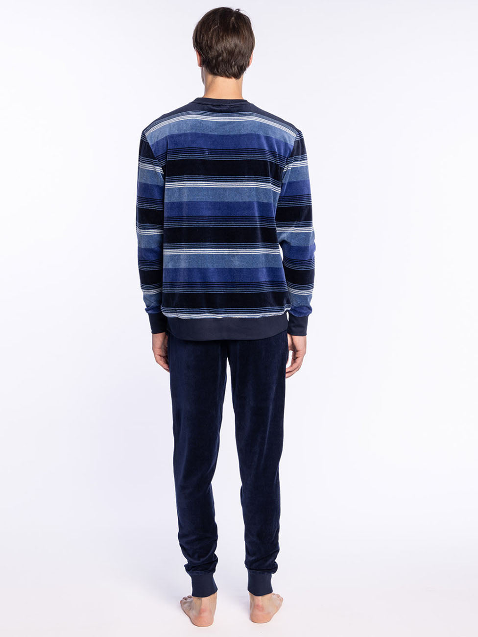 Punto Blanco Elegance Long Velvet Cuffed Pyjama