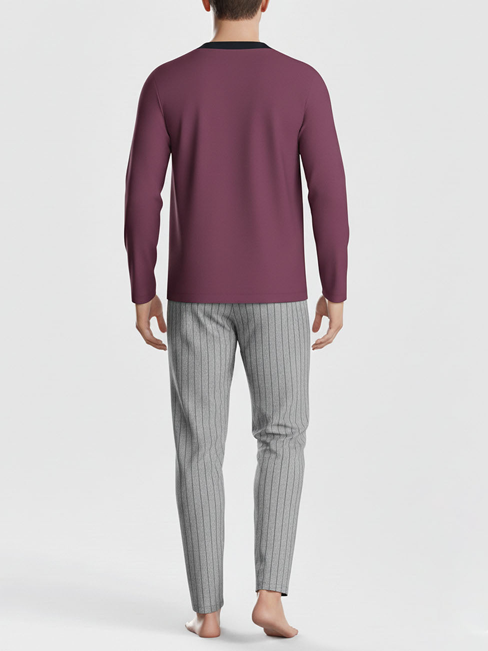 Impetus Bordeaux Cotton Men's Pyjama