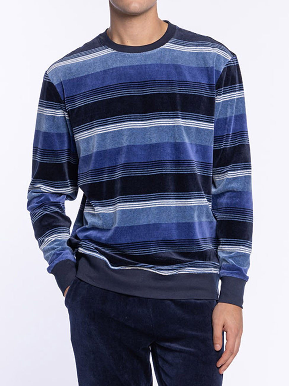 Punto Blanco Elegance Long Velvet Cuffed Pyjama