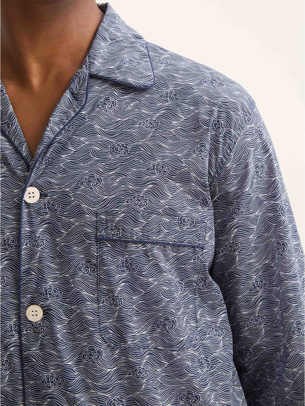 Derek Rose Blue Night Sky Cotton Batiste Classic Fit Pyjama