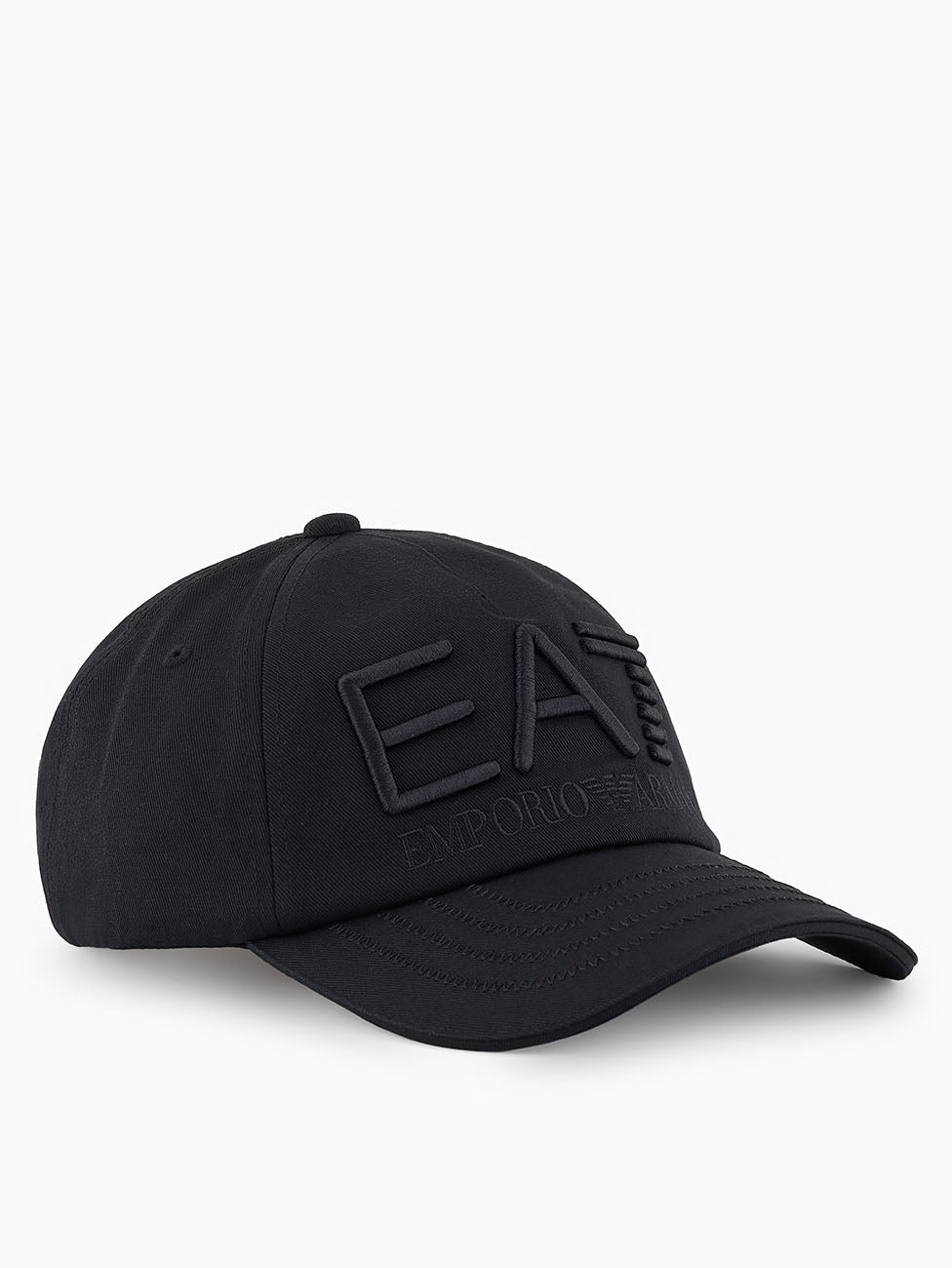 EA7 Logo Series Cotton Baseball Cap