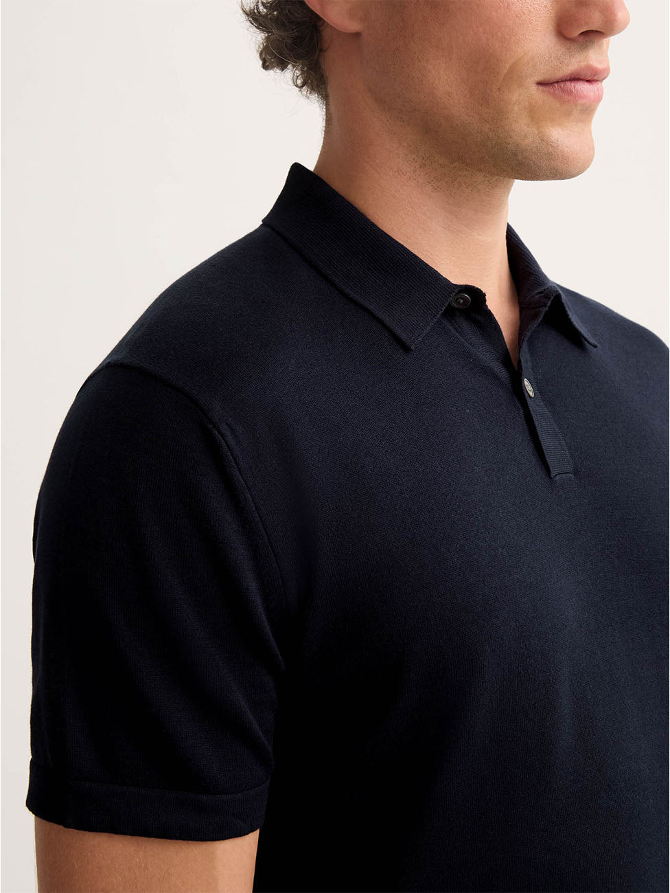 Derek Rose Jacob Sea Island Cotton Navy Polo Shirt