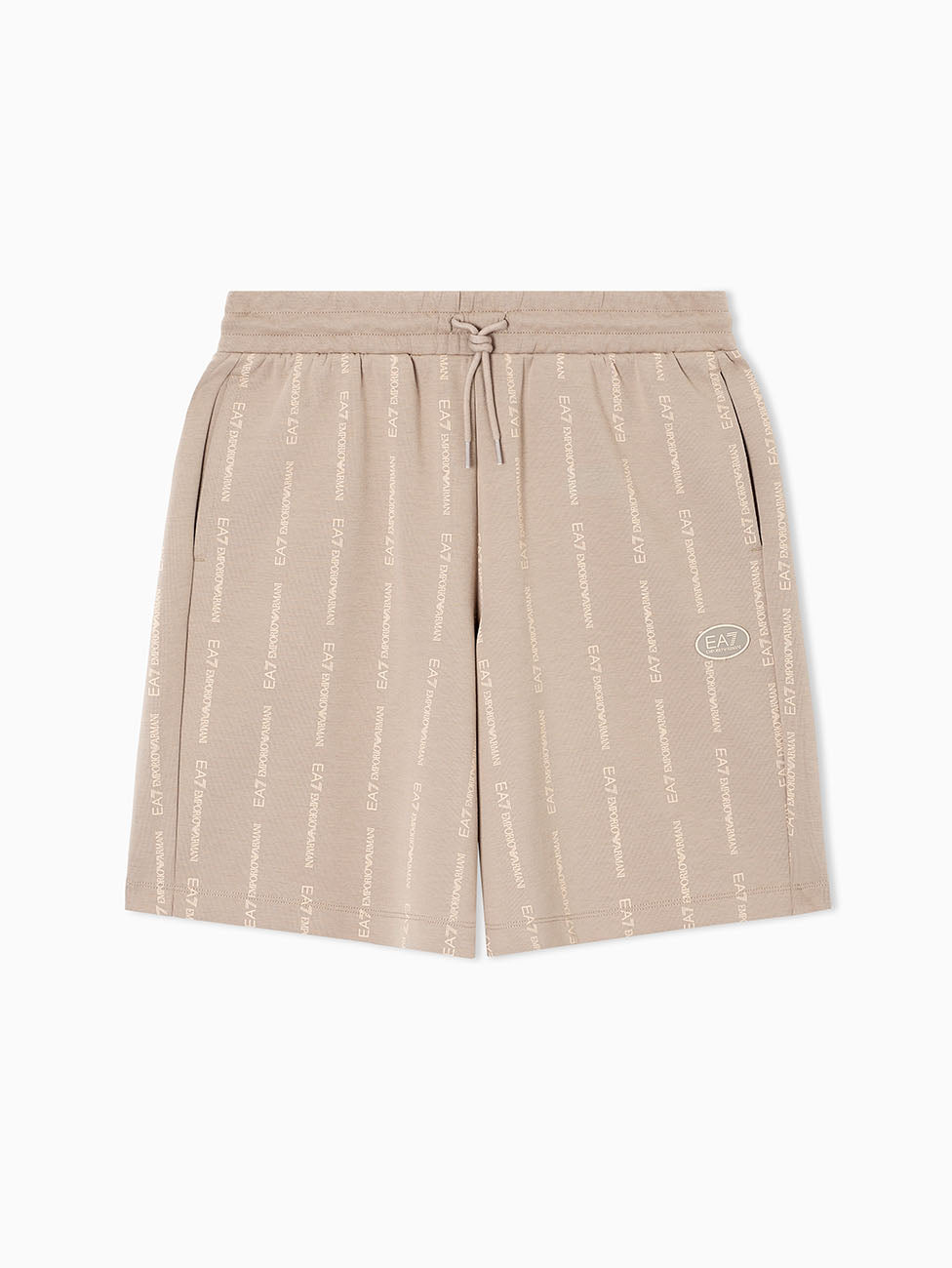 EA7 Graphic Series Cotton-blend Bermuda Shorts