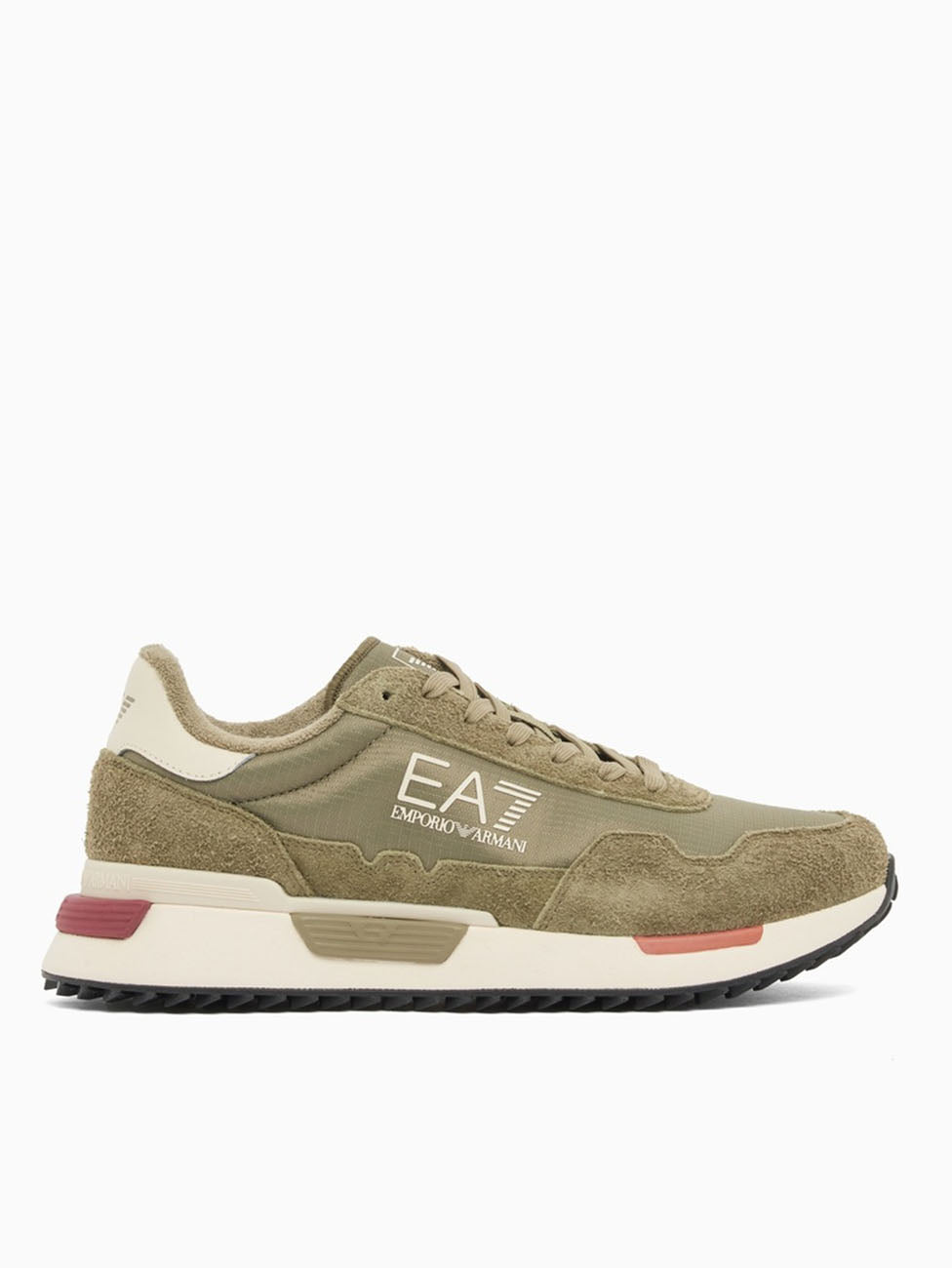EA7 Martini Olive Vintage Running Nylon+ Sneakers