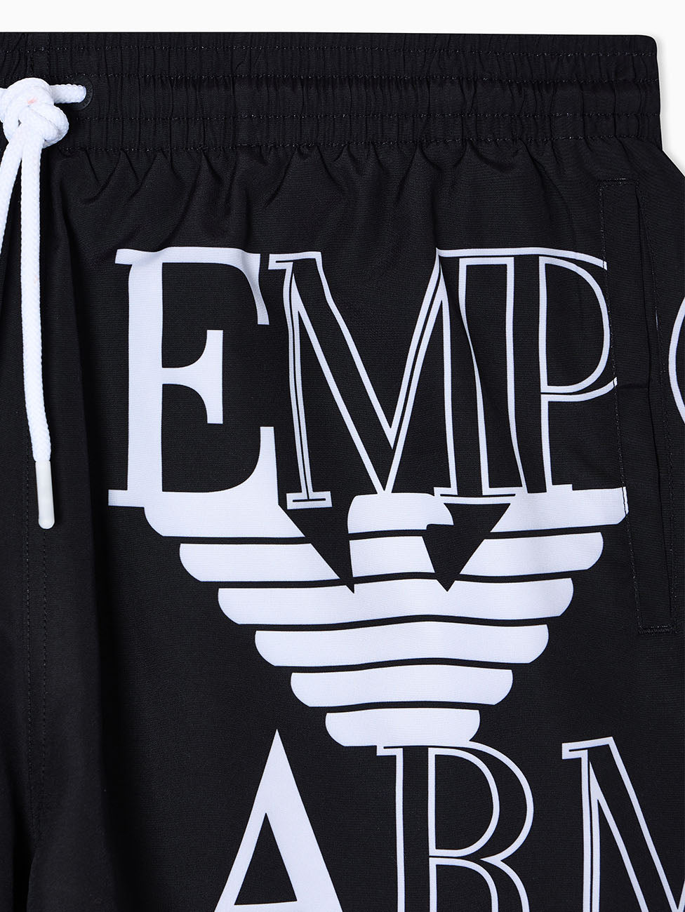 Emporio Armani Black Bold Logo Swim Shorts