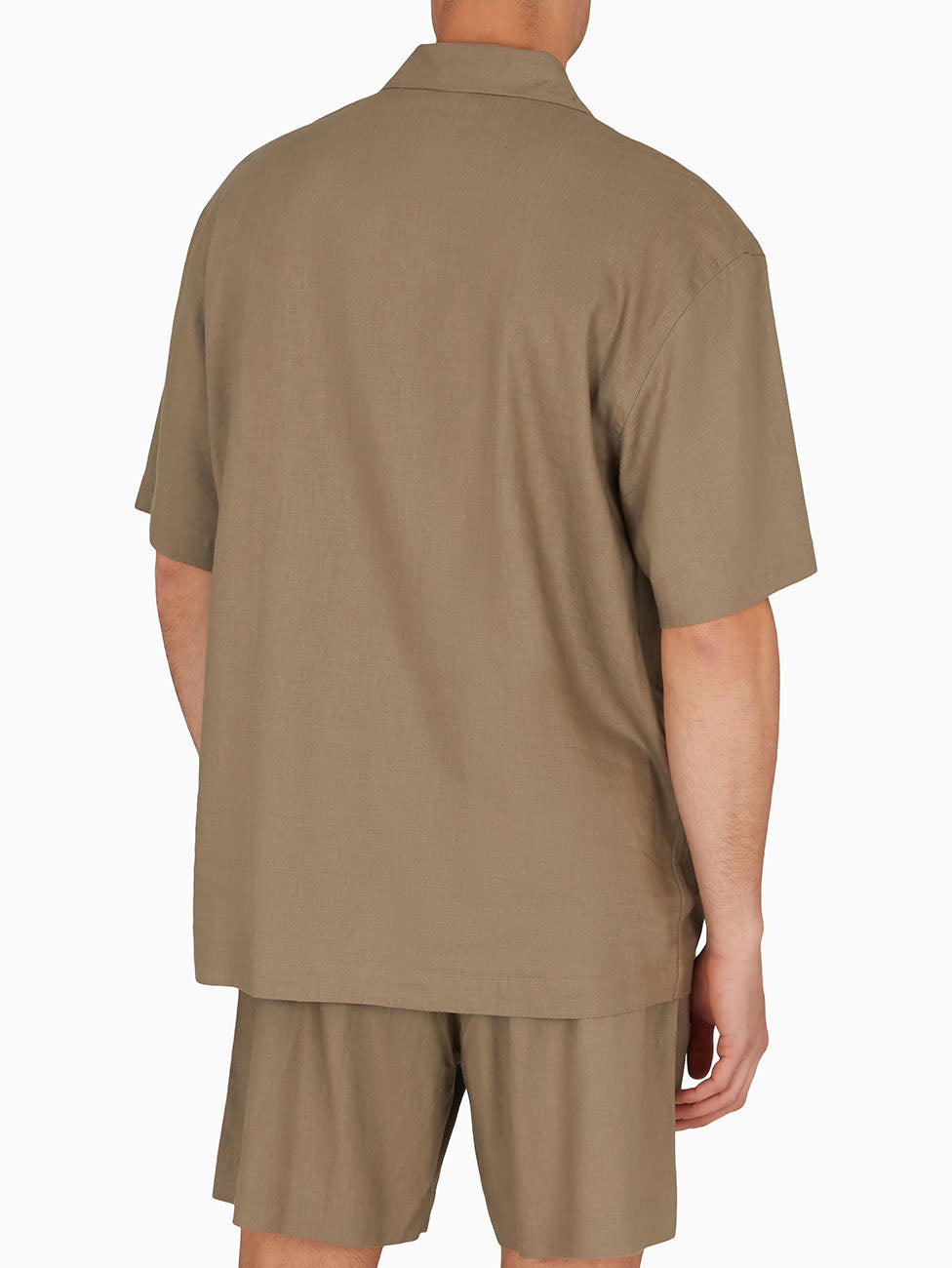 Emporio Armani Linen Blend Beach Shirt