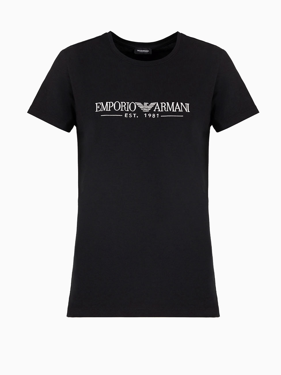 Emporio Armani Organic-Cotton Logo Print T-Shirt