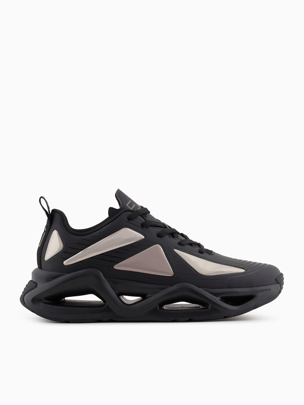 EA7 Black & Gun Metal Sneakers