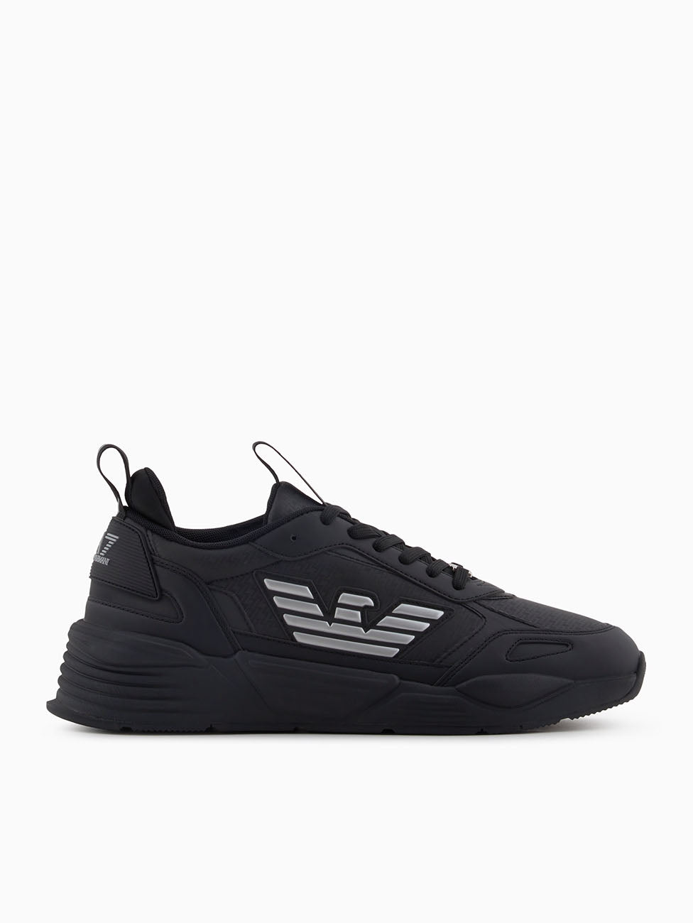 EA7 Triple Black Ace Runner Monogram Sneakers