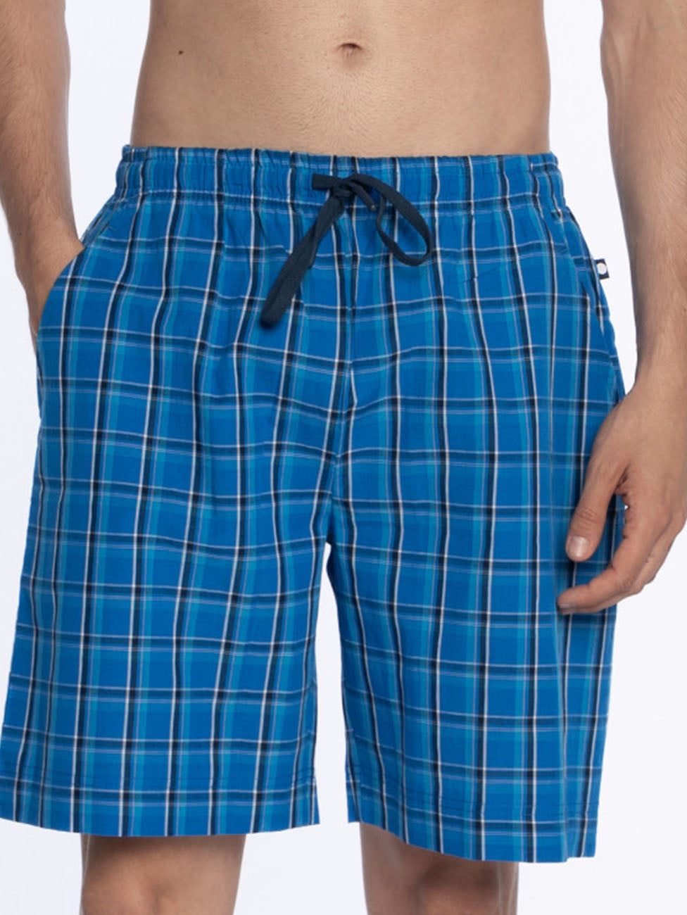 Punto Blanco Clay Blue Checkered Shorts