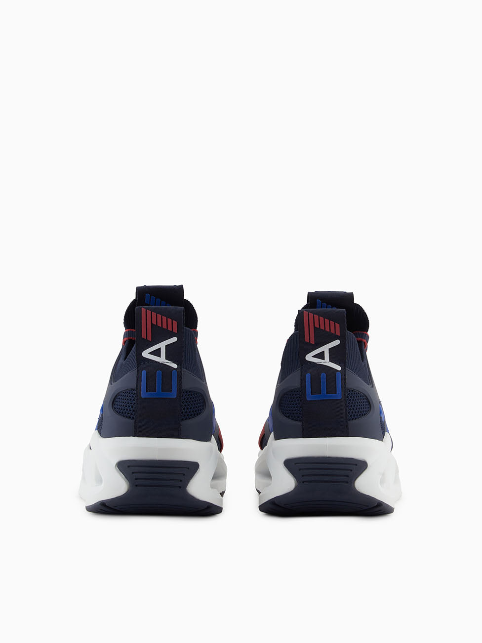 EA7 Navy & White Infinity Cage Sneakers