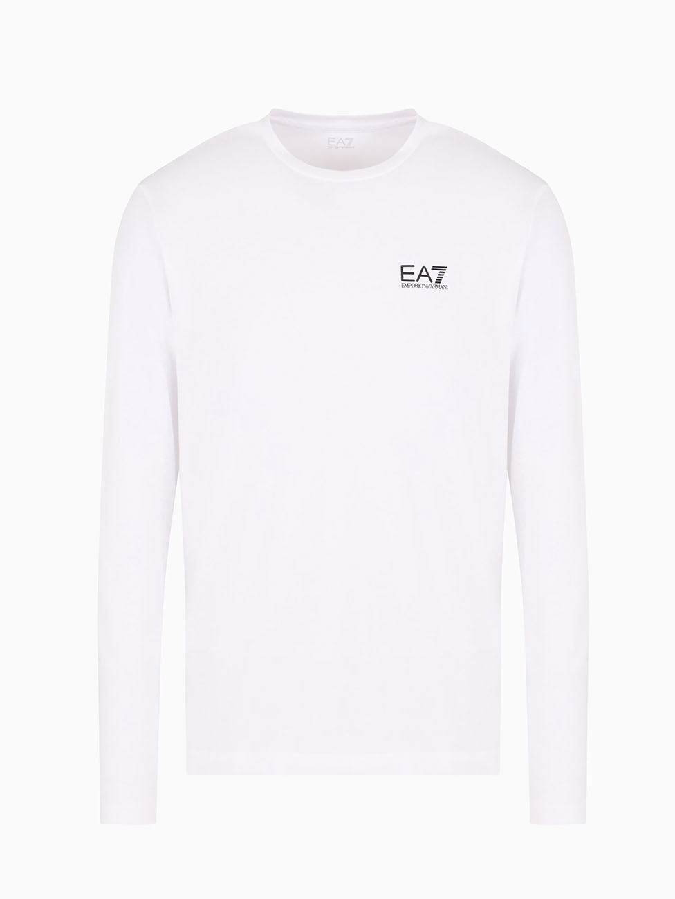 EA7 White Core Identity Long-sleeved T-shirt