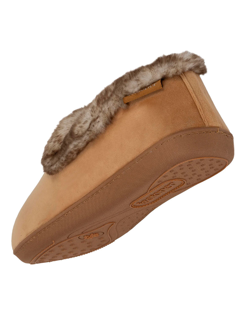Isotoner Women's Taupe Closed House Slippers
