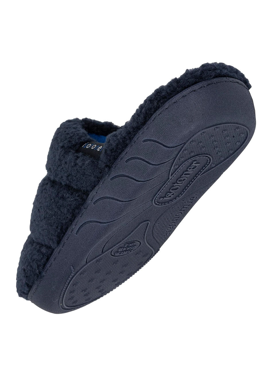 Isotoner Junior Navy Padded House Slippers