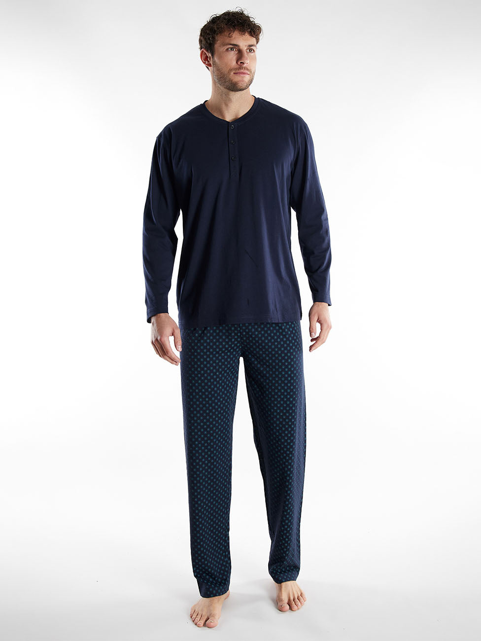 Götzburg Dark Blue Patterned Men's Pyjama