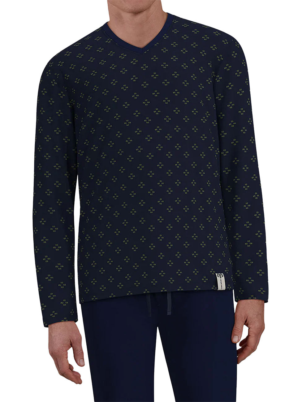 CECEBA Dark Blue Plain Pyjama