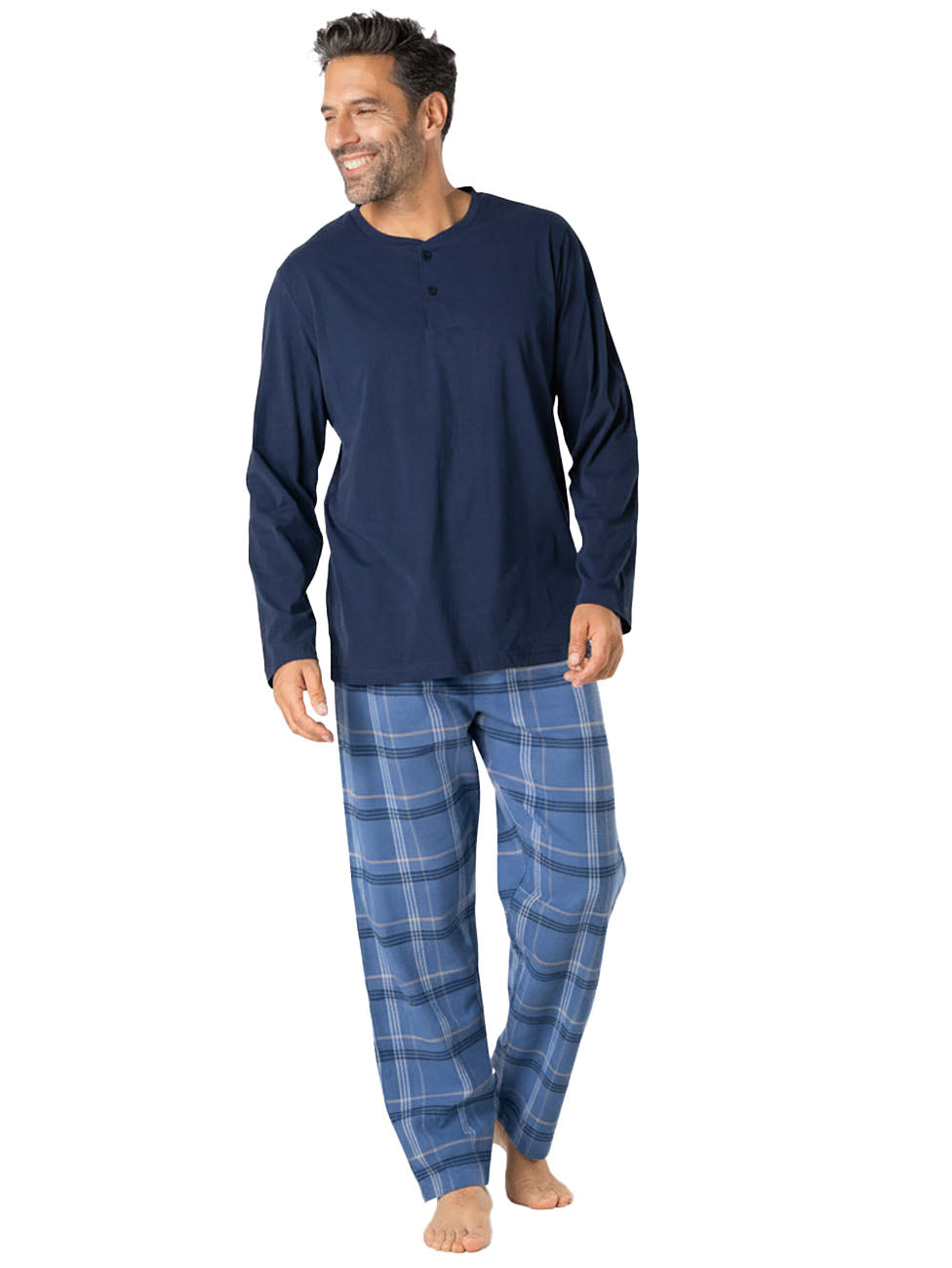 Eminence Flannel Jersey Marine Men's Pyjama