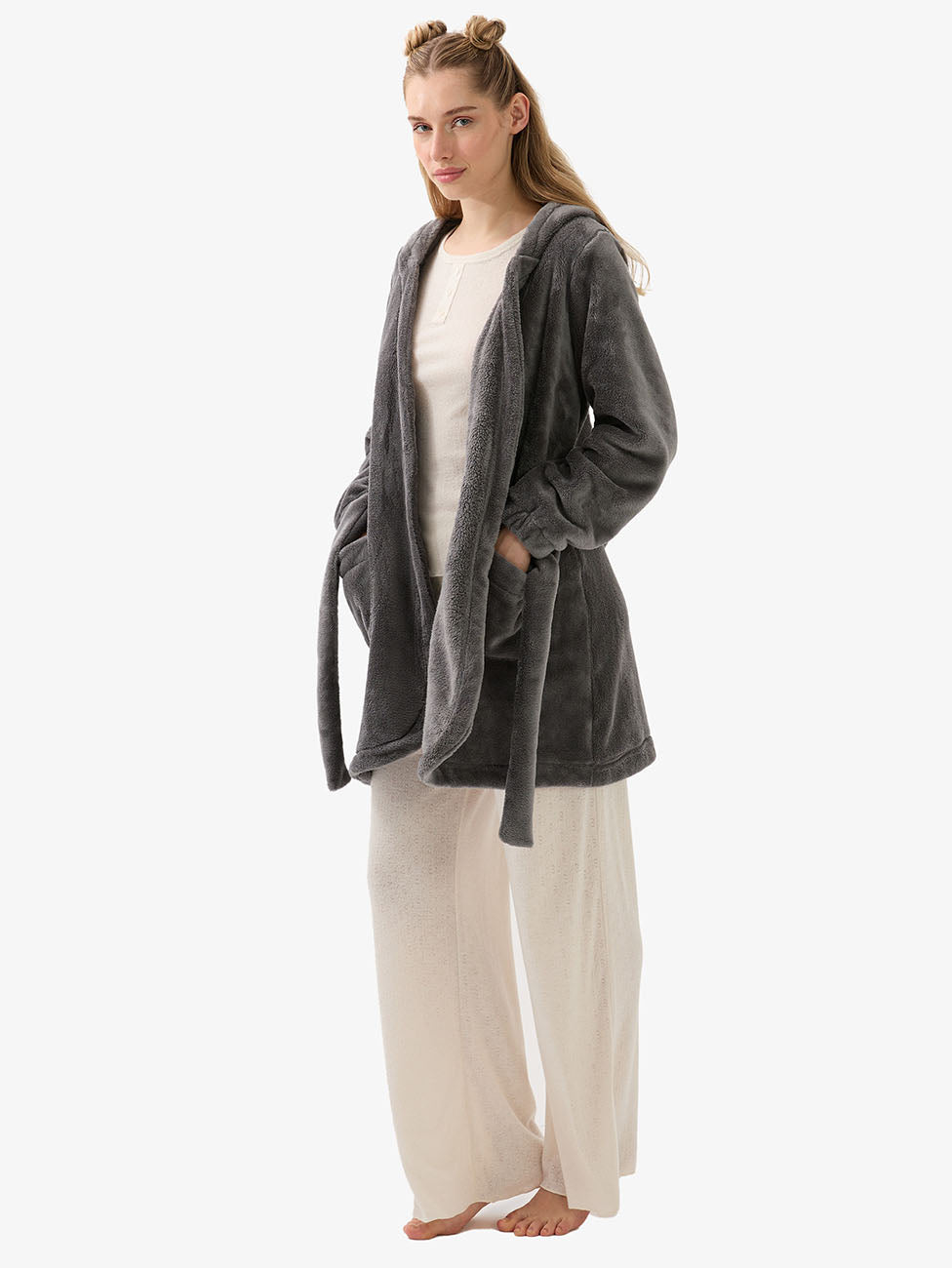 Blackspade Anthracite Women's Polar Robe