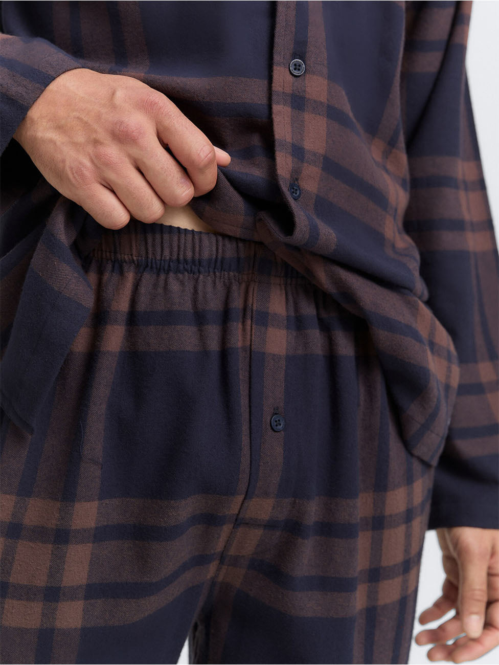 Tom Tailor Dark Brown Checkered Pyjama