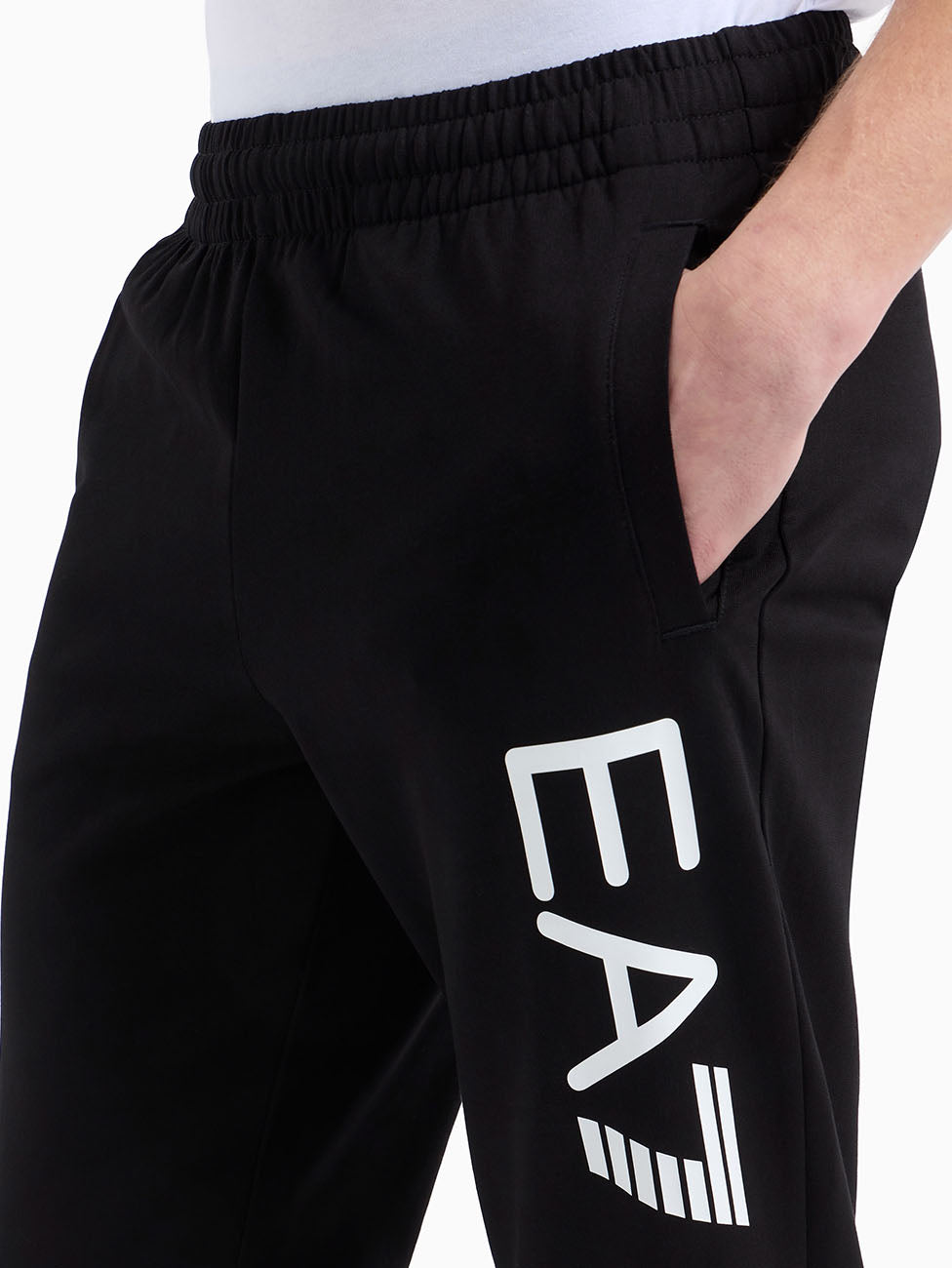 EA7 Logo Series Cotton Joggers