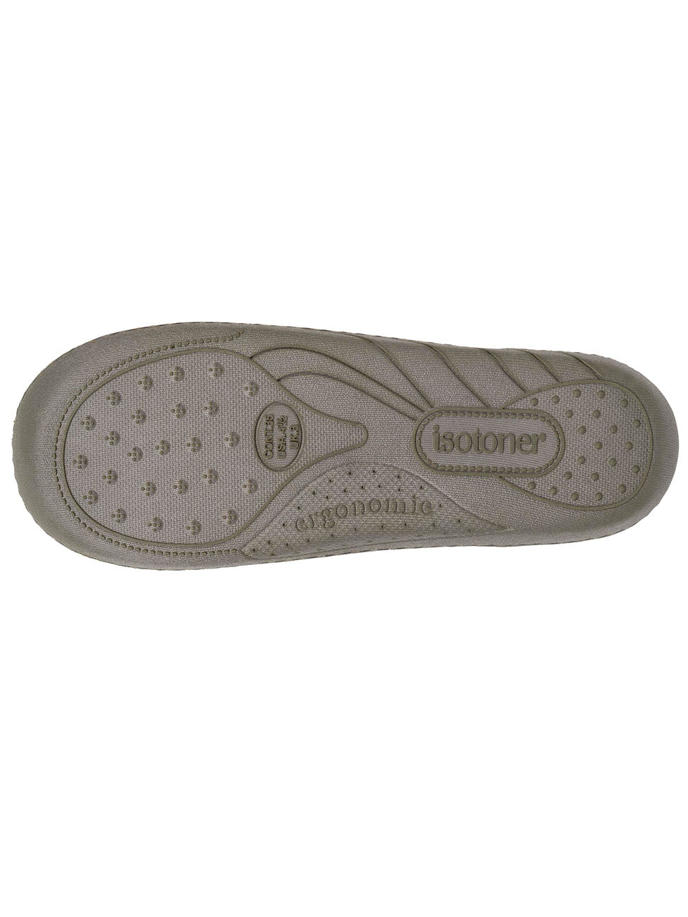 Isotoner Chaussons Kaki Chiné Junior Motorcycle Mules