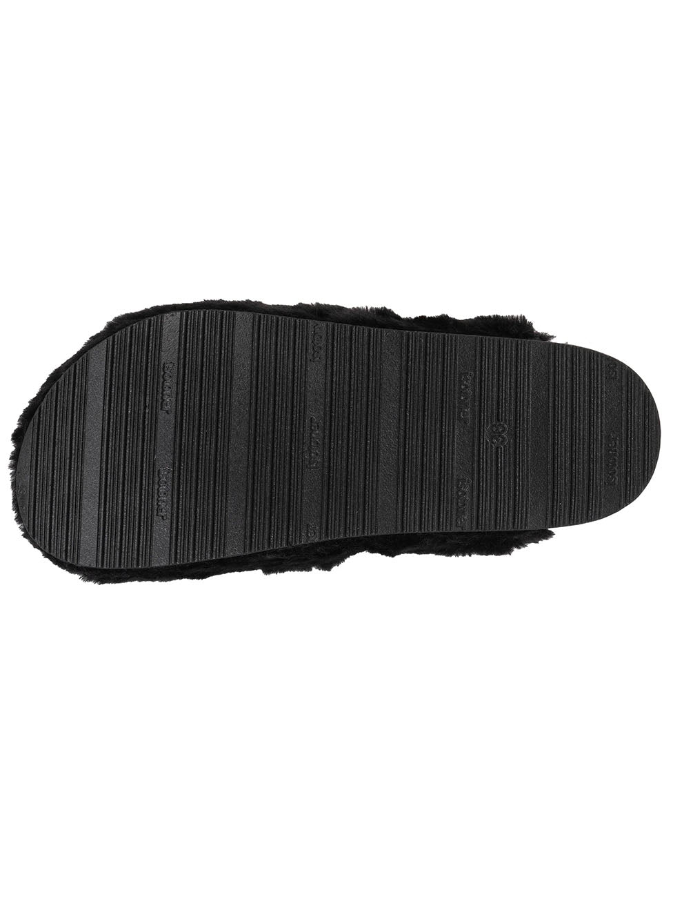 Isotoner Black Faux Leather Women's Clog Slippers