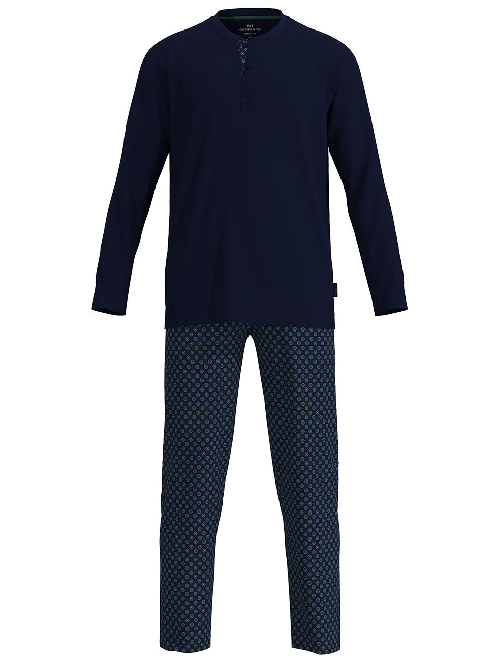 Götzburg Dark Blue Patterned Men's Pyjama