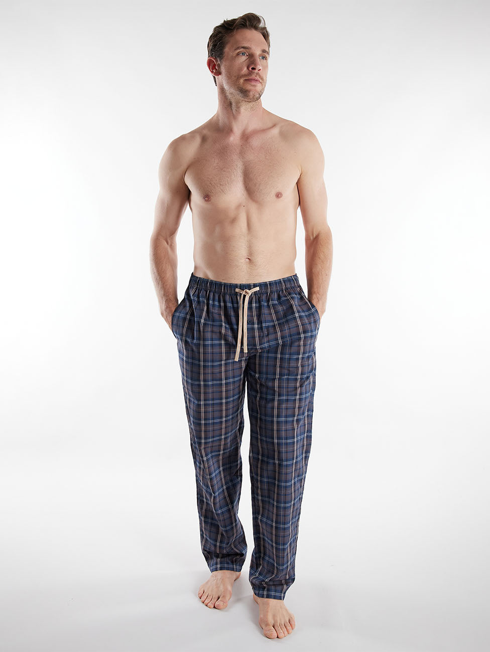 Tom Tailor Brown Checkered Pants
