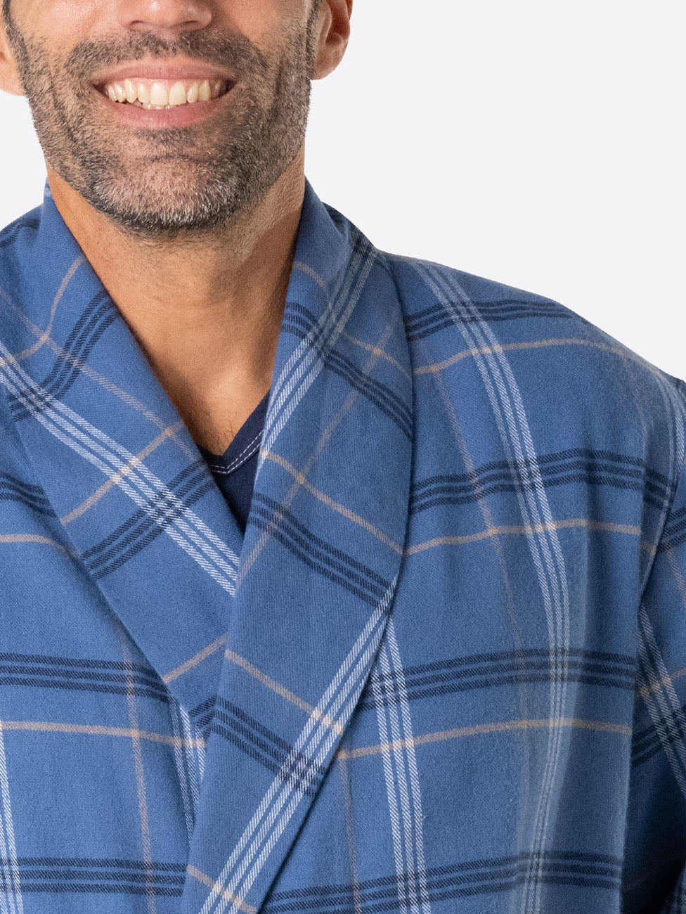 Eminence Men's Flannel Dressing Robe