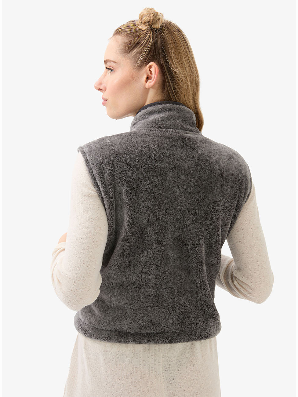 Blackspade Women's Anthracite Polar Fleece Vest