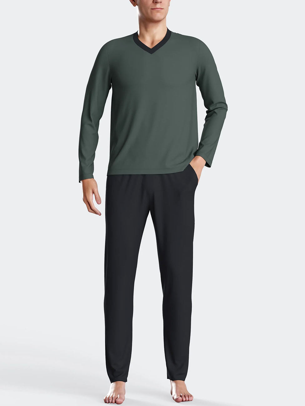 Impetus Green Cotton Men's Pyjama
