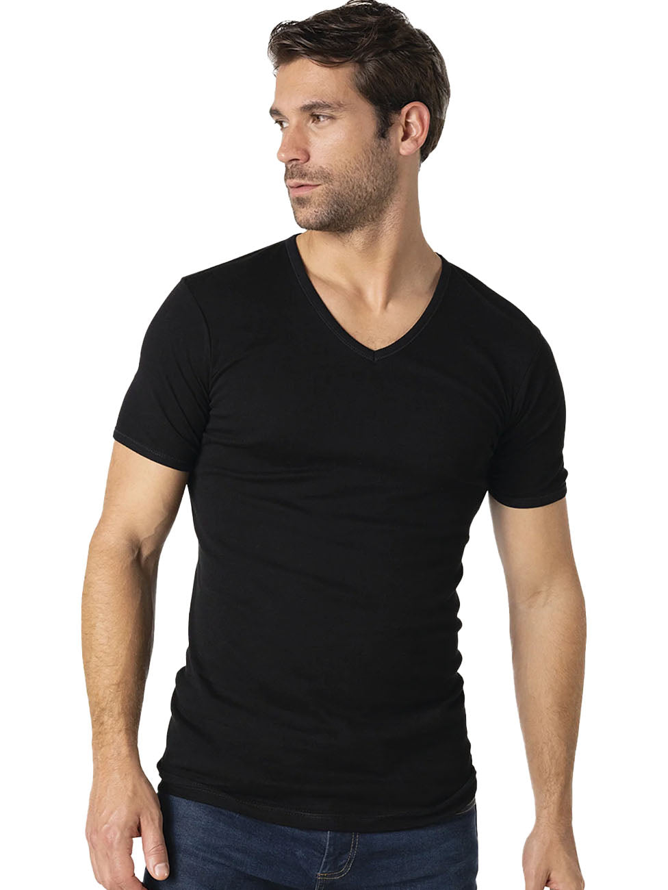 Eminence Pure Premium Cotton Men's V-Neck T-shirt