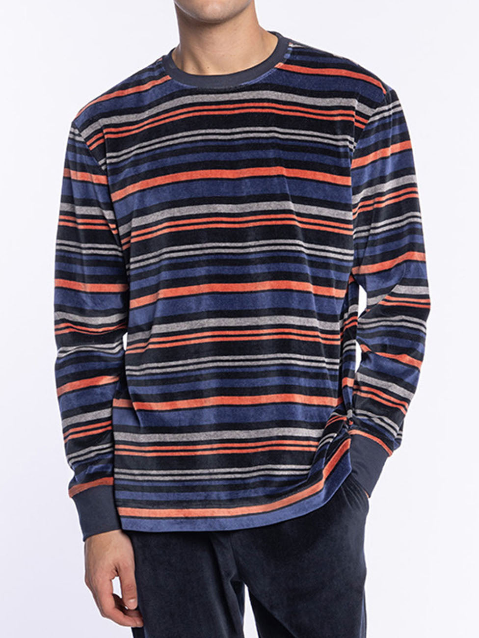 Punto Blanco Sophisticated Long Velvet Cuffed Pyjama