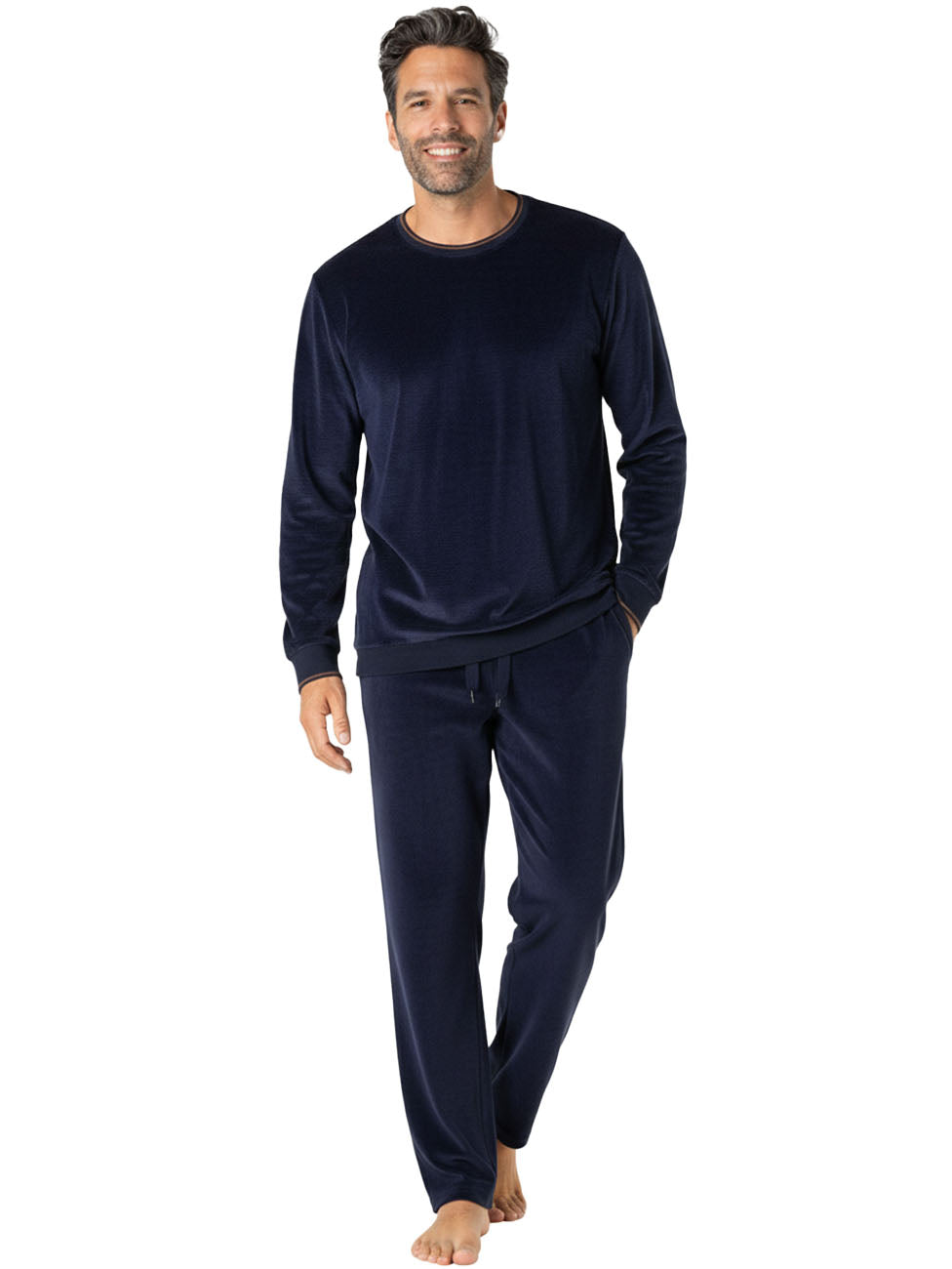 Eminence Plain Velvet Men's Pyjama