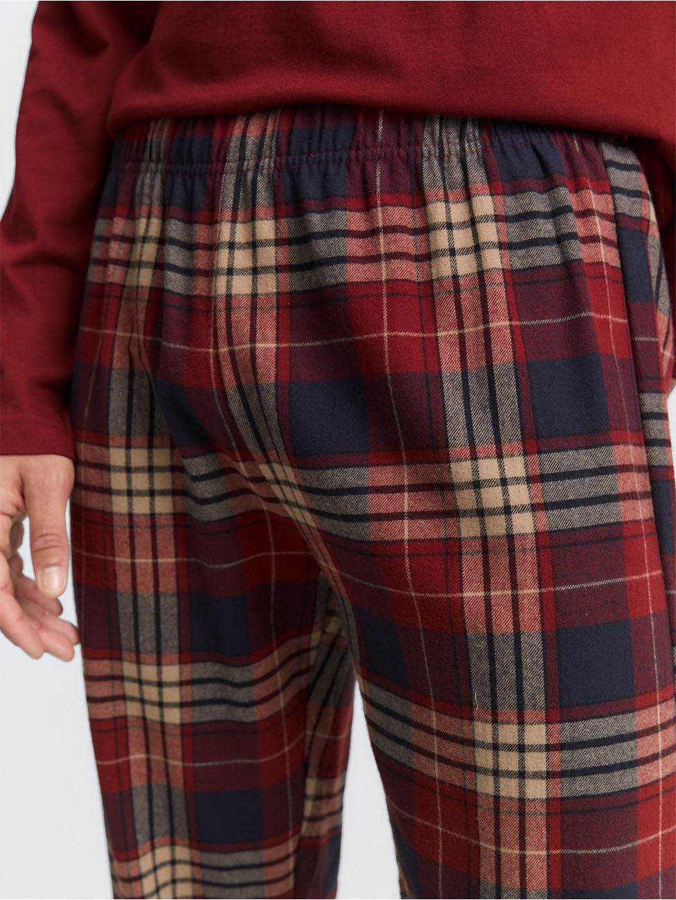 Tom Tailor Red Checkered Men's Pyjama