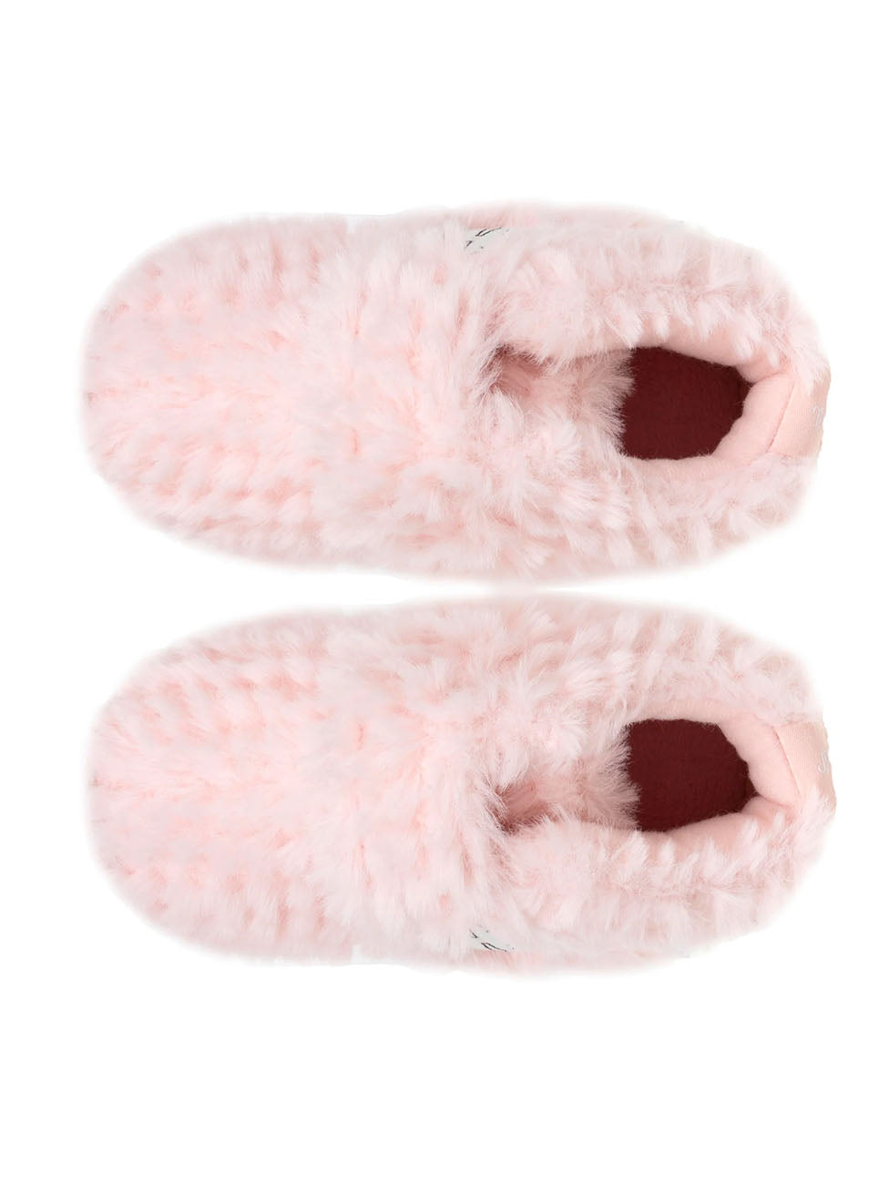 Isotoner Pink Cat baby Velcro Booties