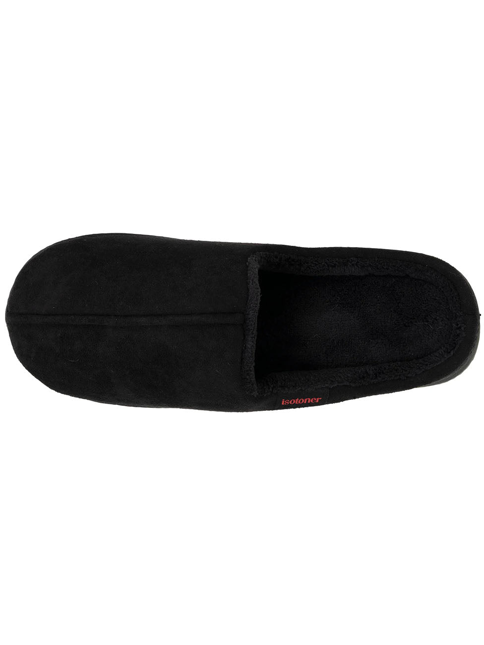 Isotoner Men's Black Toothed Slippers