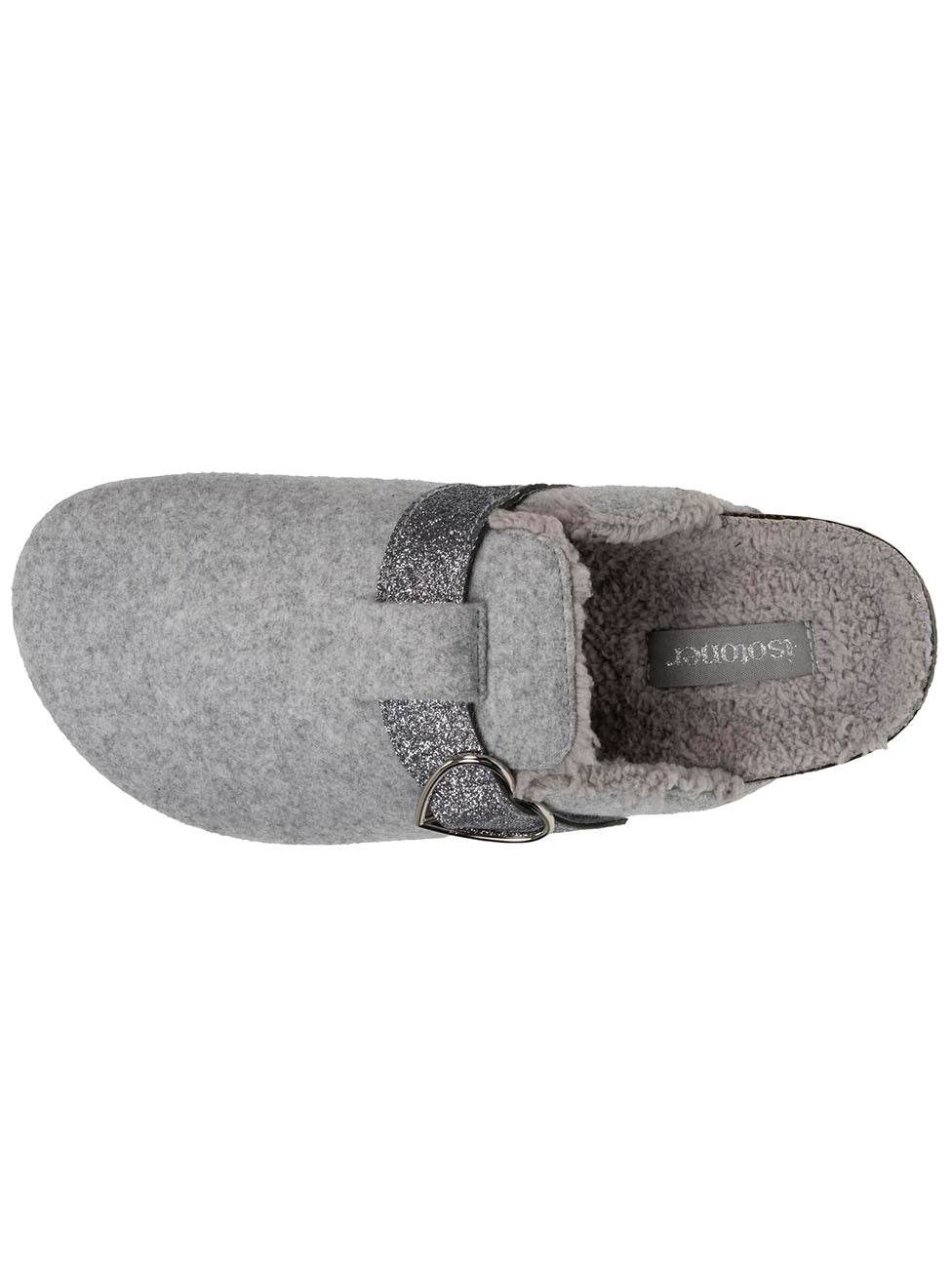 Isotoner Grey Glitterd Women's Clog Slippers