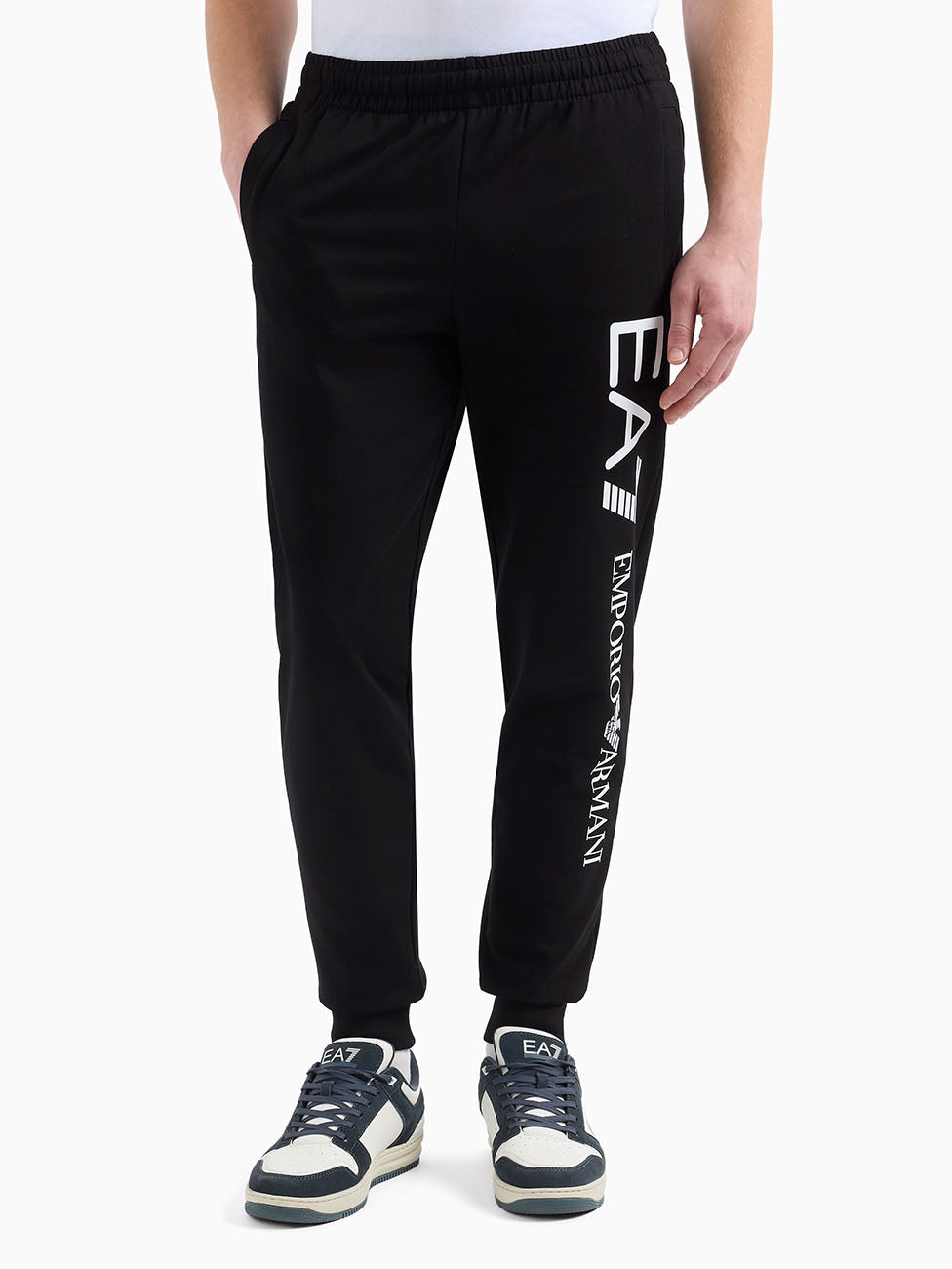EA7 Logo Series Cotton Joggers