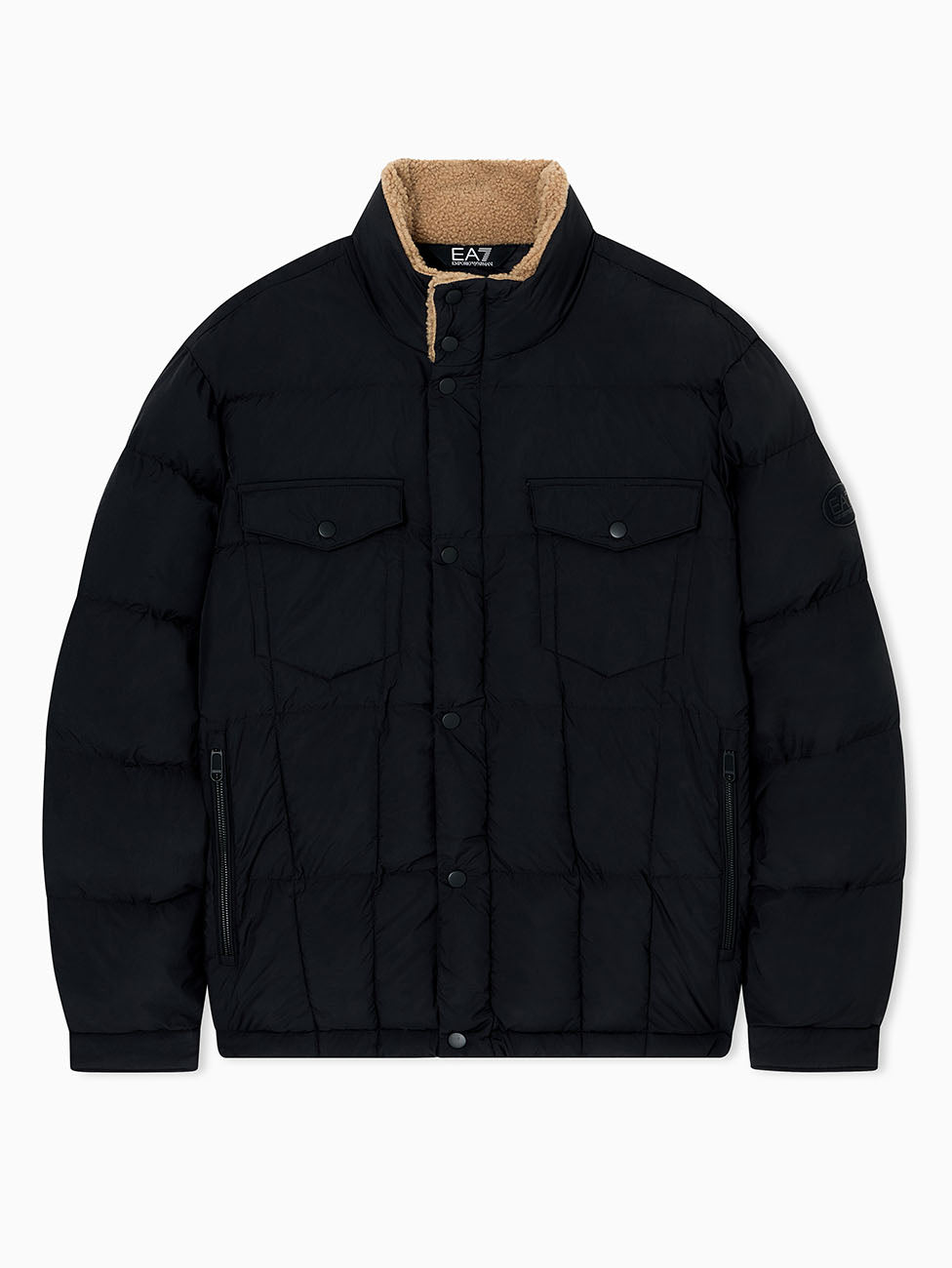 EA7 Teddy-effect Padded Jacket