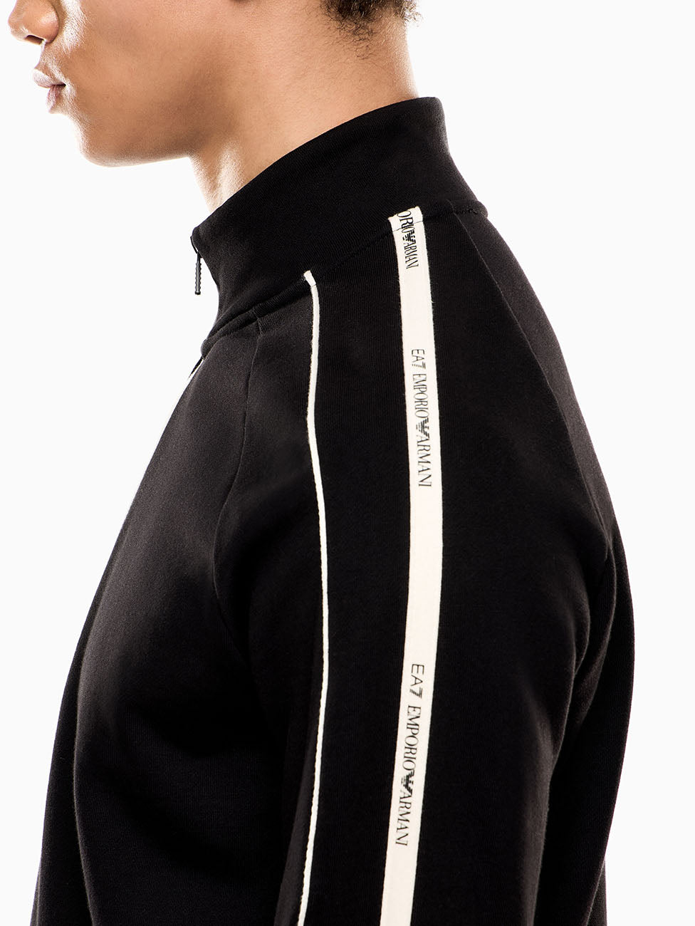 EA7 Cotton-blend Logo Series Sweatshirt
